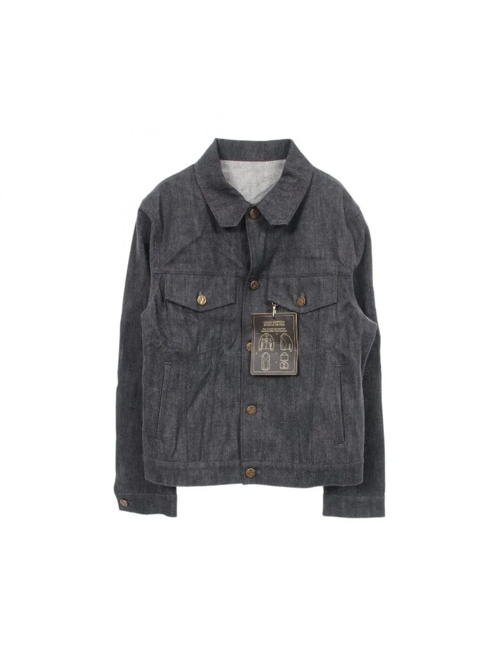 Louis Vuitton Denim Jacket Staple Line Shadow Monogram